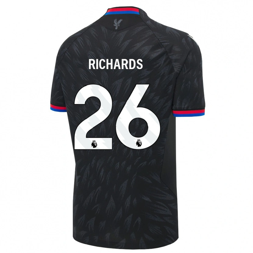 Danxen Niño Camiseta Chris Richards #26 Negro Azul Rojo 2ª Equipación 2026/27 La Camisa