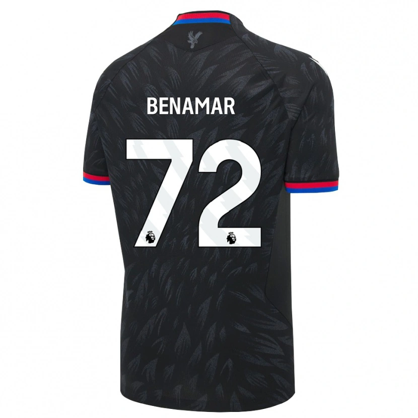Danxen Niño Camiseta Dean Benamar #72 Negro Azul Rojo 2ª Equipación 2026/27 La Camisa