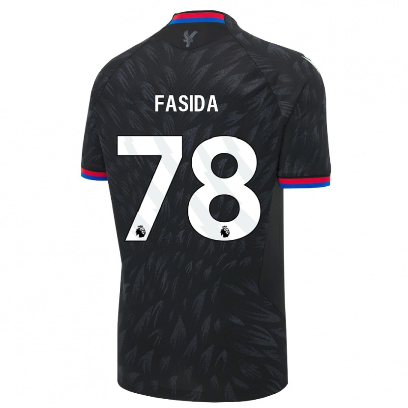 Danxen Niño Camiseta Jacob Fasida #78 Negro Azul Rojo 2ª Equipación 2026/27 La Camisa