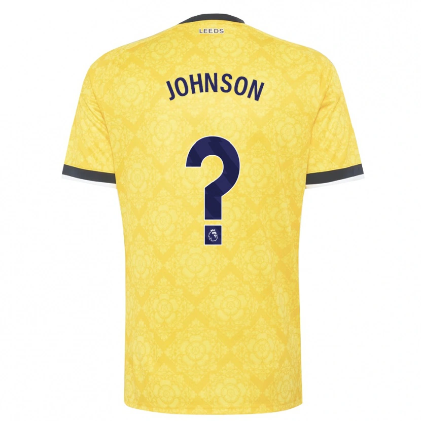 Danxen Niño Camiseta Oluwatobi Johnson #0 Amarillo Blanco Negro 2ª Equipación 2026/27 La Camisa