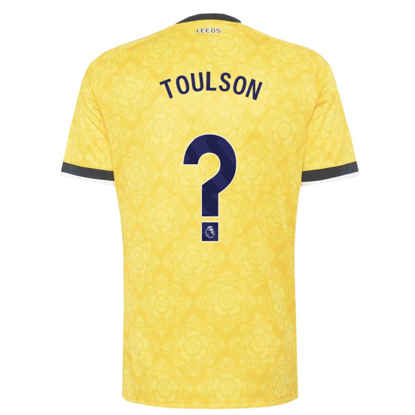 Danxen Niño Camiseta Daniel Toulson #0 Amarillo Blanco Negro 2ª Equipación 2026/27 La Camisa