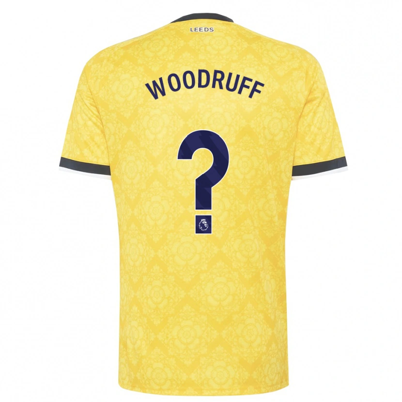 Danxen Niño Camiseta Amy Woodruff #0 Amarillo Blanco Negro 2ª Equipación 2026/27 La Camisa