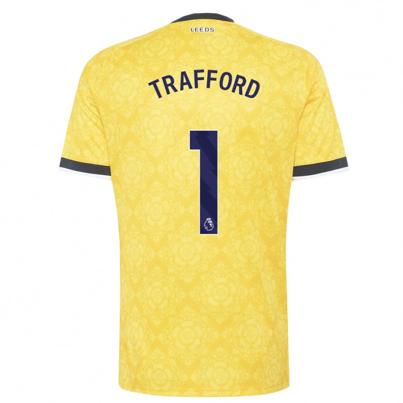 Danxen Niño Camiseta James Trafford #1 Amarillo Blanco Negro 2ª Equipación 2026/27 La Camisa