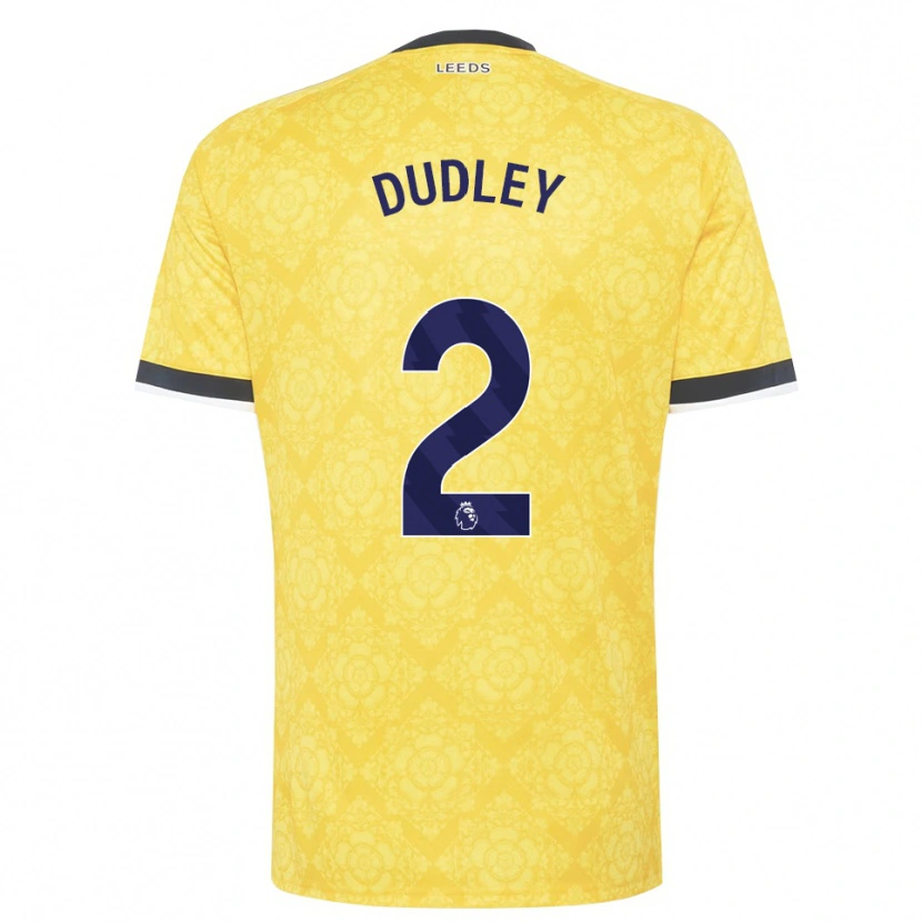 Danxen Niño Camiseta Louie Dudley #2 Amarillo Blanco Negro 2ª Equipación 2026/27 La Camisa