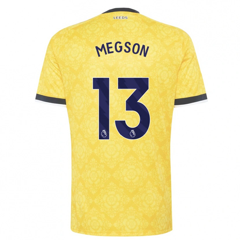 Danxen Niño Camiseta Miller Megson #13 Amarillo Blanco Negro 2ª Equipación 2026/27 La Camisa
