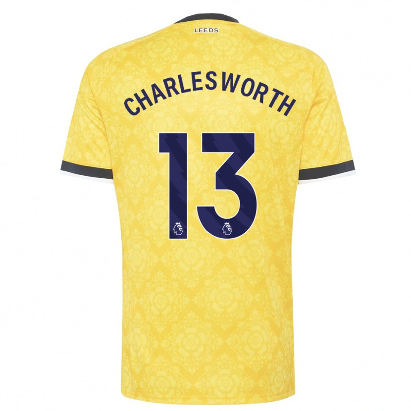 Danxen Niño Camiseta Millie Robshaw-Charlesworth #13 Amarillo Blanco Negro 2ª Equipación 2026/27 La Camisa