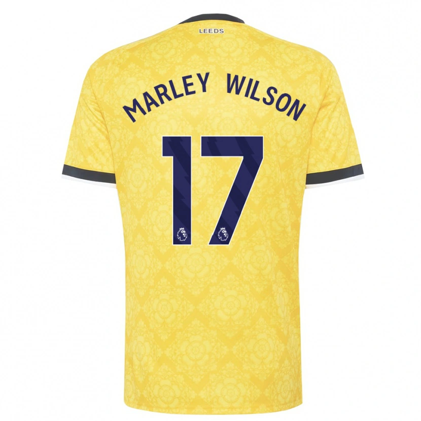 Danxen Niño Camiseta Marley Wilson #17 Amarillo Blanco Negro 2ª Equipación 2026/27 La Camisa