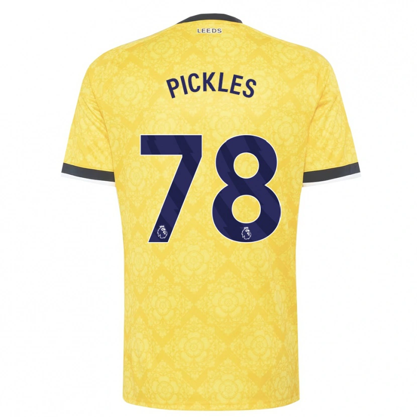 Danxen Niño Camiseta Ollie Pickles #78 Amarillo Blanco Negro 2ª Equipación 2026/27 La Camisa