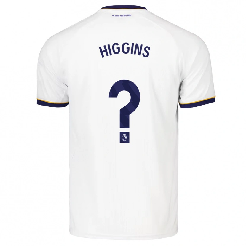 Danxen Niño Camiseta Liam Higgins #0 Azulmedianoche Blanco Amarillo 2ª Equipación 2026/27 La Camisa