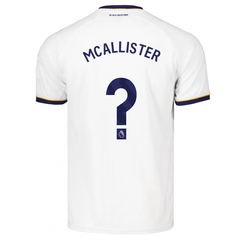 Danxen Niño Camiseta Sean Mcallister #0 Azulmedianoche Blanco Amarillo 2ª Equipación 2026/27 La Camisa