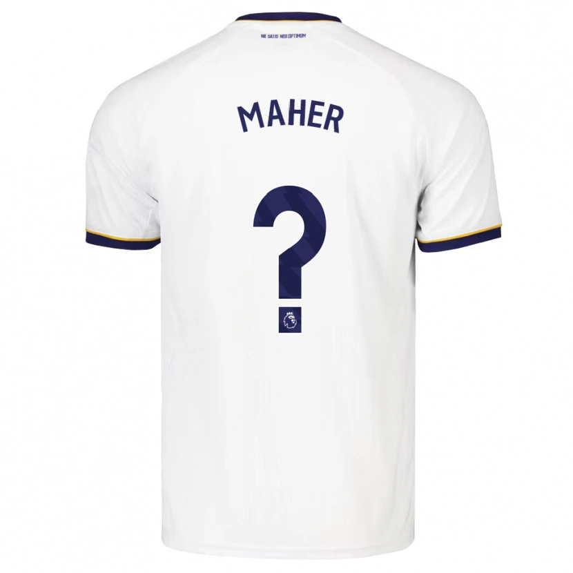 Danxen Niño Camiseta Daniel Maher #0 Azulmedianoche Blanco Amarillo 2ª Equipación 2026/27 La Camisa