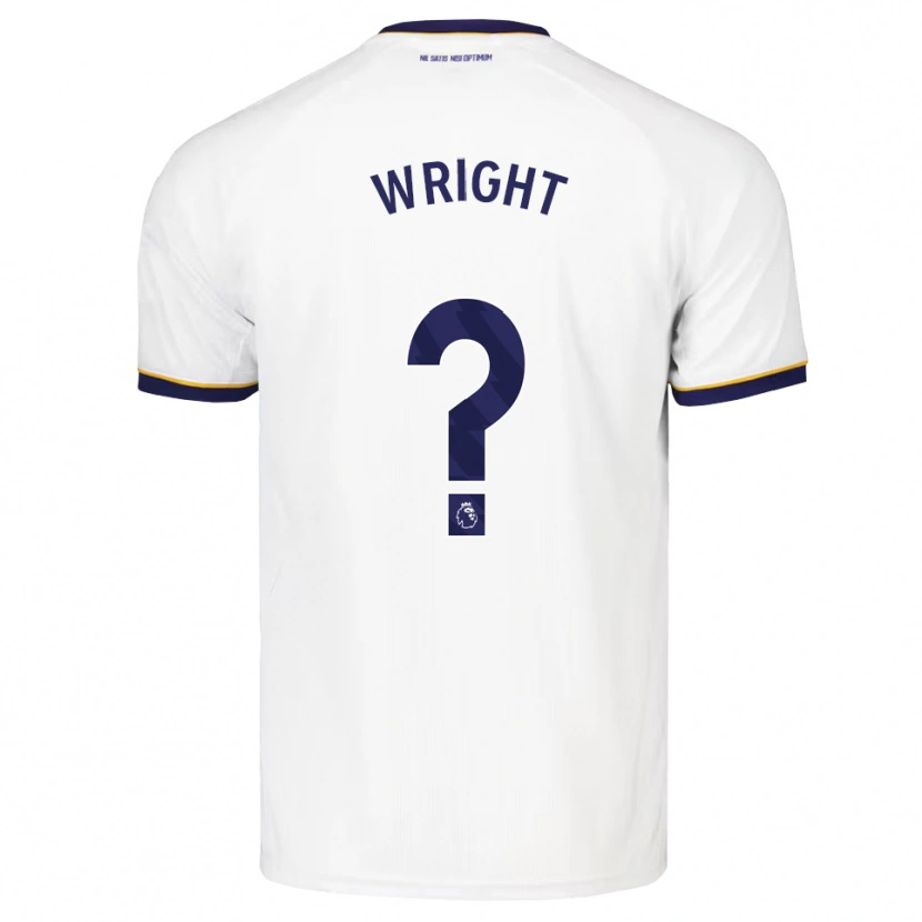 Danxen Niño Camiseta Harry Wright #0 Azulmedianoche Blanco Amarillo 2ª Equipación 2026/27 La Camisa