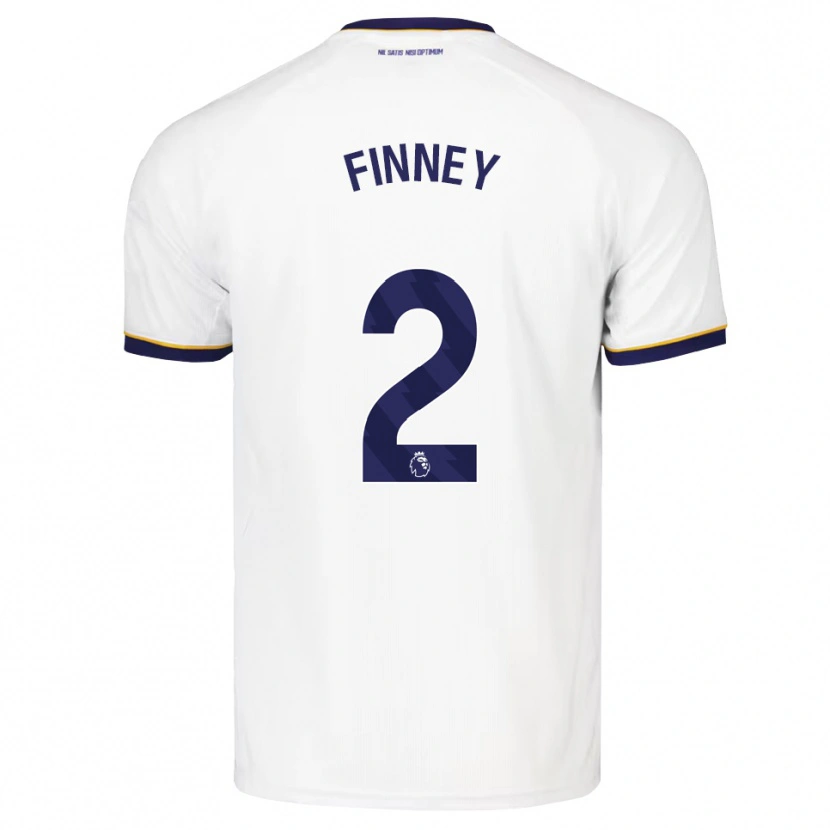 Danxen Niño Camiseta George Finney #2 Azulmedianoche Blanco Amarillo 2ª Equipación 2026/27 La Camisa