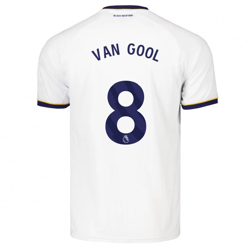 Danxen Niño Camiseta Rosa Van Gool #8 Azulmedianoche Blanco Amarillo 2ª Equipación 2026/27 La Camisa