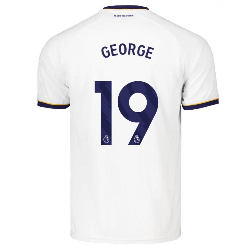 Danxen Niño Camiseta Tyrique George #19 Azulmedianoche Blanco Amarillo 2ª Equipación 2026/27 La Camisa