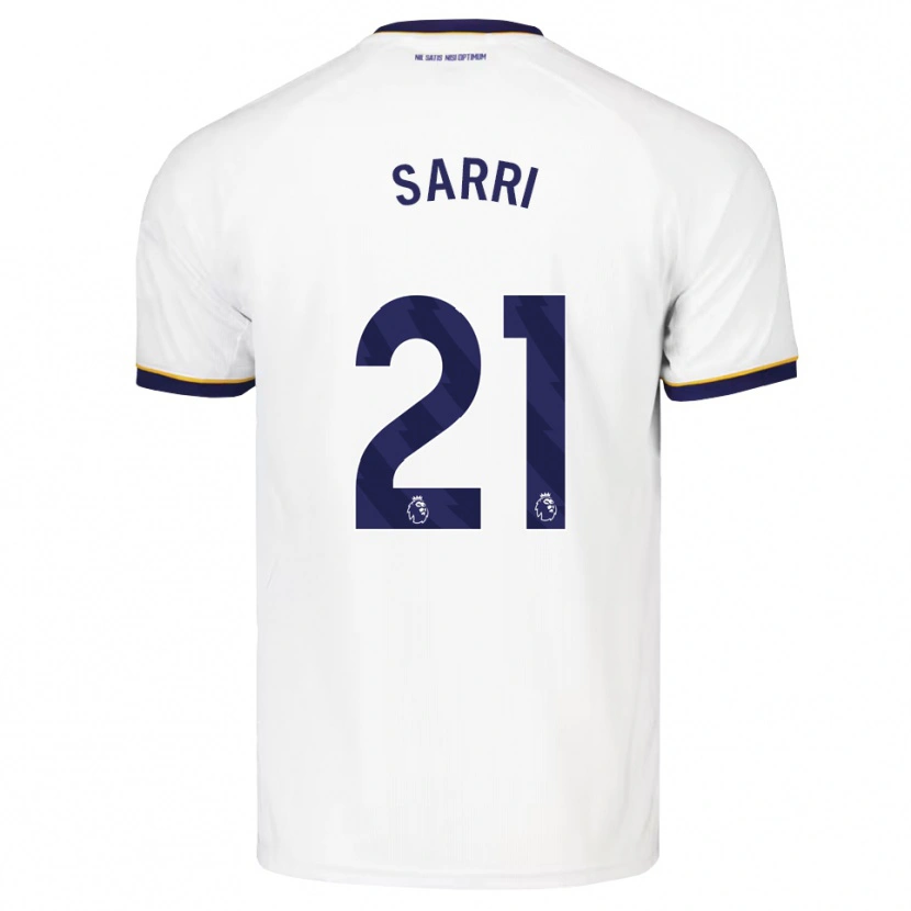 Danxen Niño Camiseta Veatriki Sarri #21 Azulmedianoche Blanco Amarillo 2ª Equipación 2026/27 La Camisa