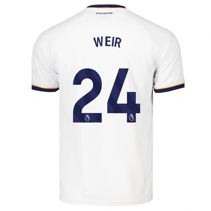 Danxen Niño Camiseta Kenzie Weir #24 Azulmedianoche Blanco Amarillo 2ª Equipación 2026/27 La Camisa