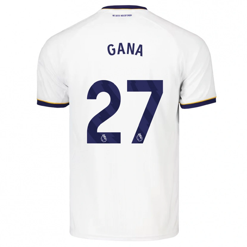 Danxen Niño Camiseta Idrissa Gueye #27 Azulmedianoche Blanco Amarillo 2ª Equipación 2026/27 La Camisa