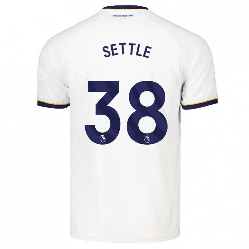 Danxen Niño Camiseta Macy Settle #38 Azulmedianoche Blanco Amarillo 2ª Equipación 2026/27 La Camisa