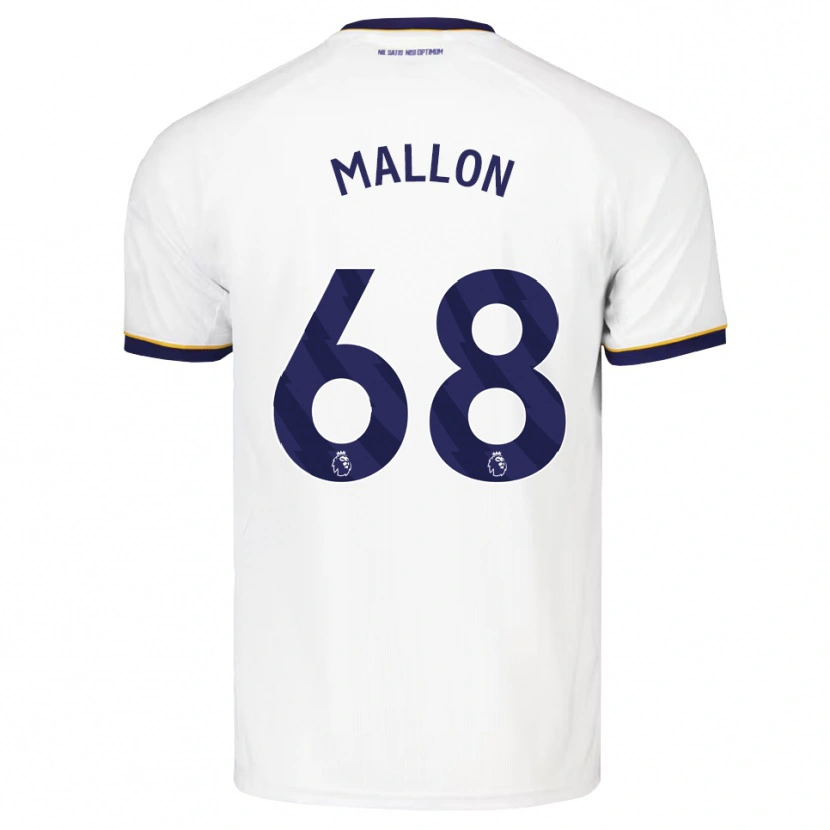 Danxen Niño Camiseta Mathew Mallon #68 Azulmedianoche Blanco Amarillo 2ª Equipación 2026/27 La Camisa