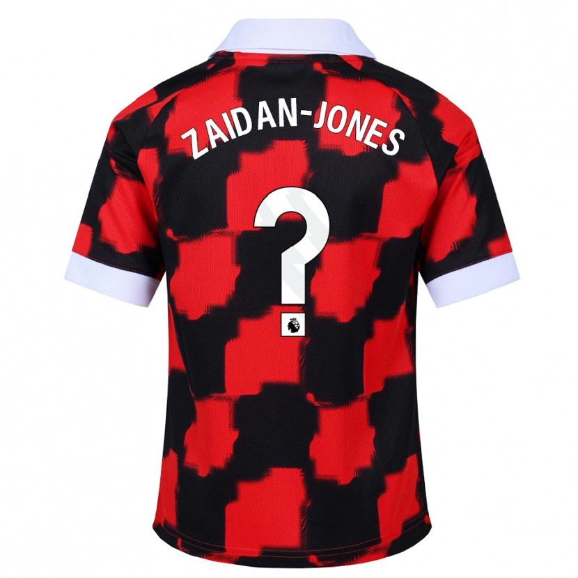 Danxen Niño Camiseta Maddox Zaidan-Jones #0 Rojo Blanco Negro 2ª Equipación 2026/27 La Camisa