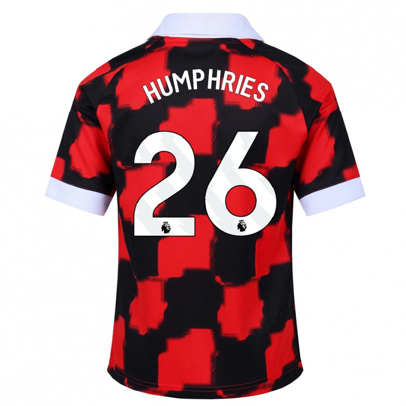 Danxen Niño Camiseta Marni Humphries #26 Rojo Blanco Negro 2ª Equipación 2026/27 La Camisa