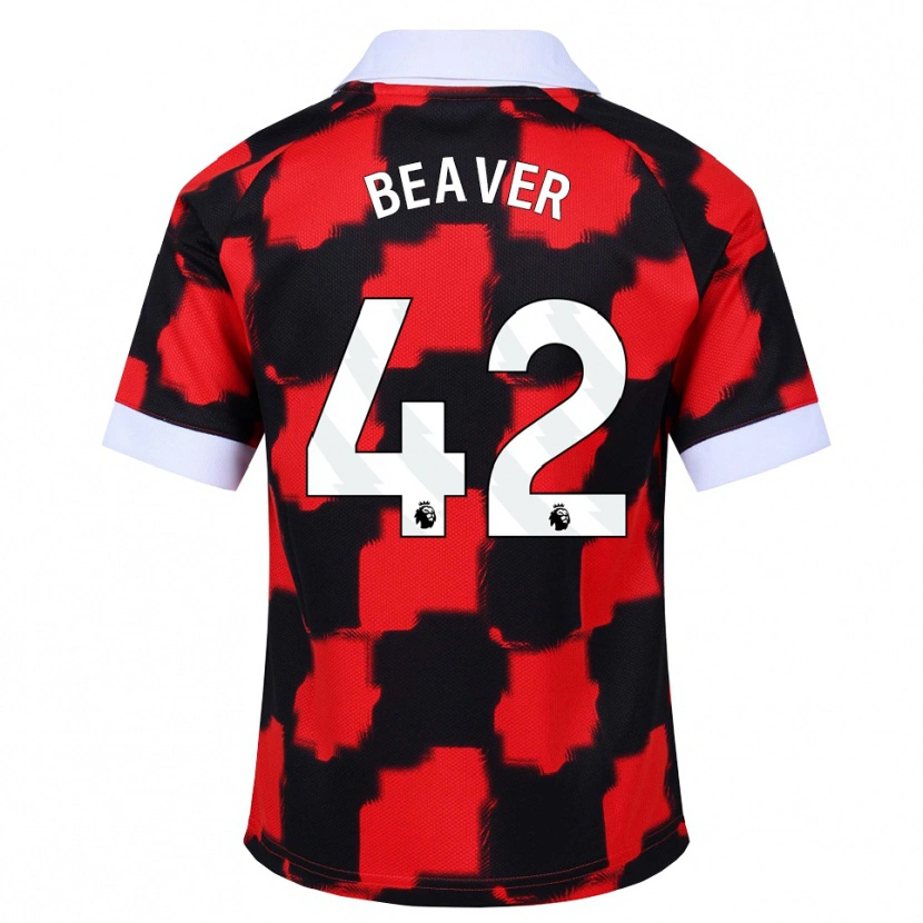 Danxen Niño Camiseta Cat Beaver #42 Rojo Blanco Negro 2ª Equipación 2026/27 La Camisa