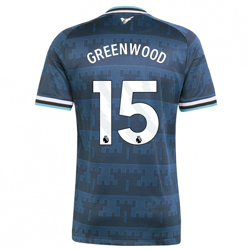 Danxen Niño Camiseta Hannah Greenwood #15 Amarillo Negro Azul 2ª Equipación 2026/27 La Camisa