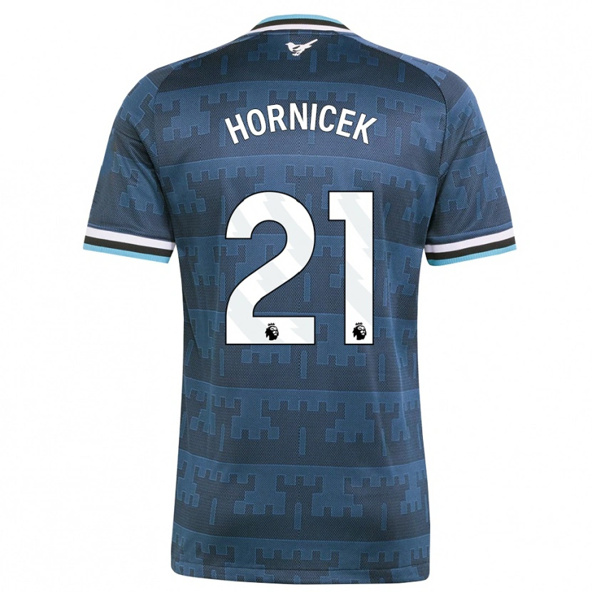 Danxen Niño Camiseta Lukas Hornicek #21 Amarillo Negro Azul 2ª Equipación 2026/27 La Camisa