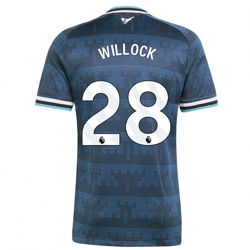 Danxen Niño Camiseta Joe Willock #28 Amarillo Negro Azul 2ª Equipación 2026/27 La Camisa