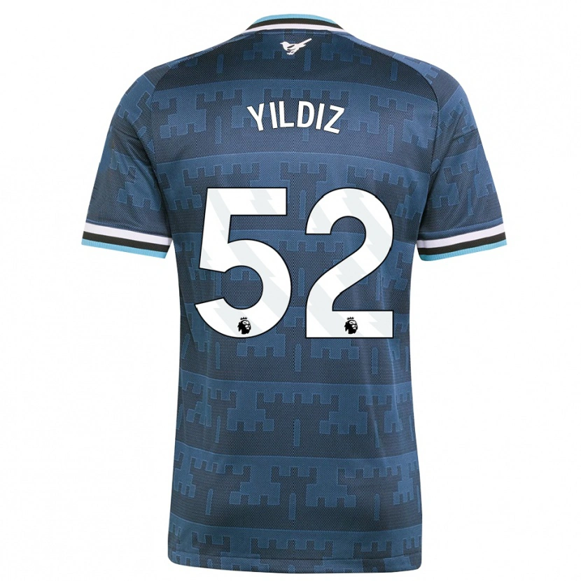 Danxen Niño Camiseta Baran Yıldız #52 Amarillo Negro Azul 2ª Equipación 2026/27 La Camisa
