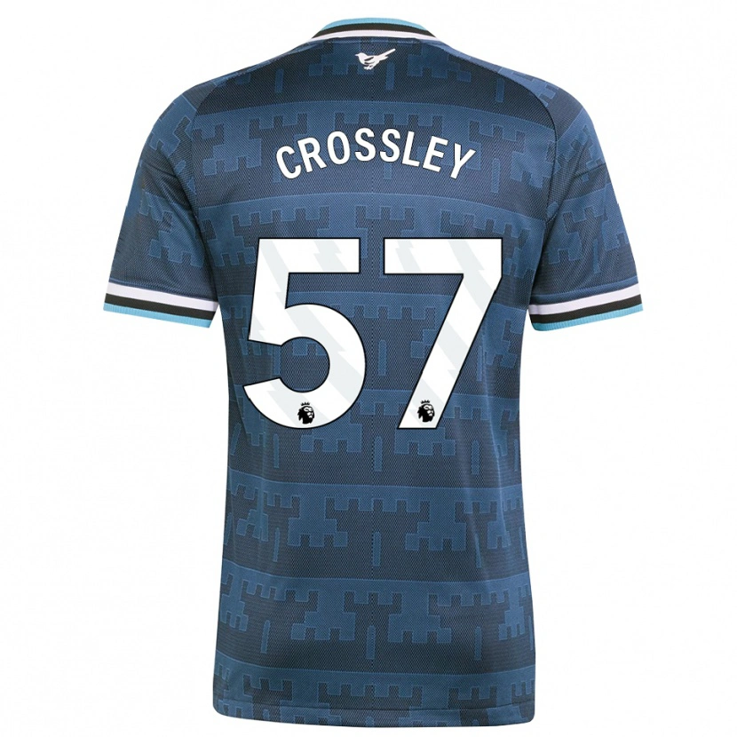 Danxen Niño Camiseta Kyle Crossley #57 Amarillo Negro Azul 2ª Equipación 2026/27 La Camisa