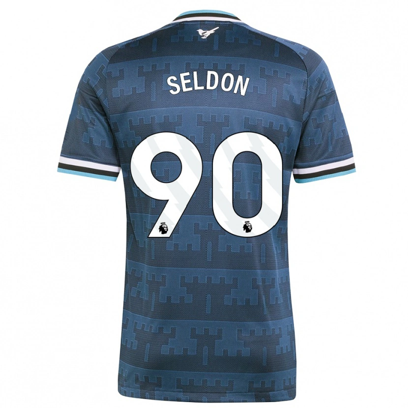 Danxen Niño Camiseta Alfie Seldon #90 Amarillo Negro Azul 2ª Equipación 2026/27 La Camisa