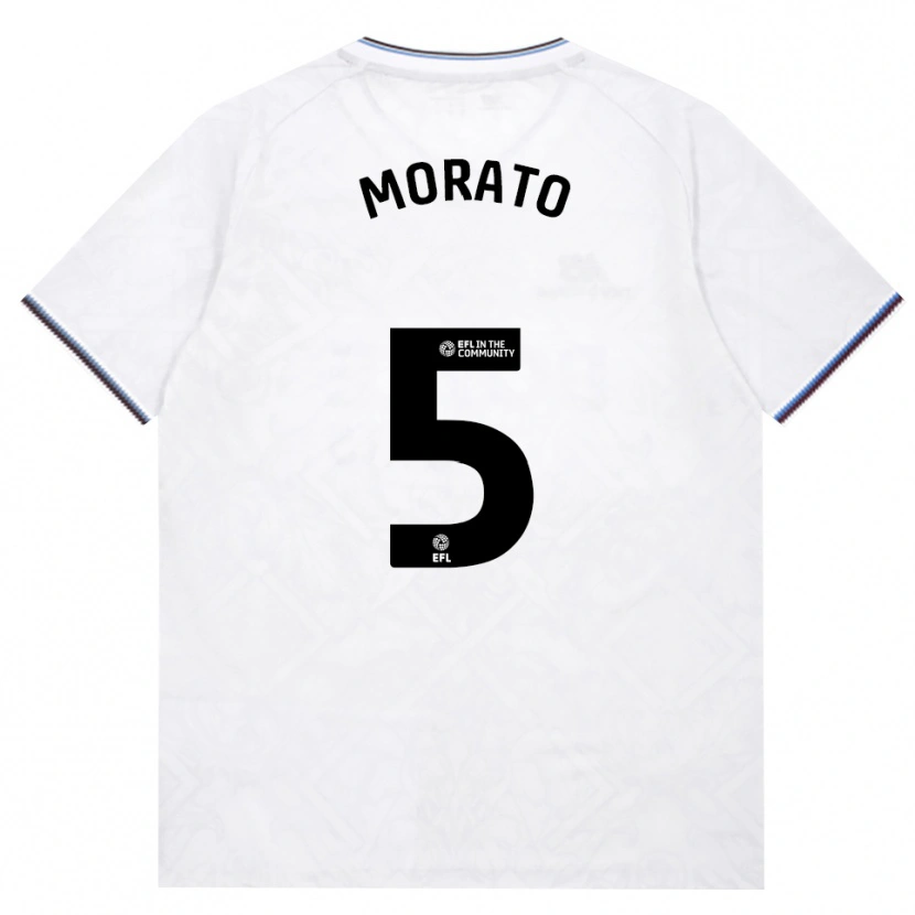 Danxen Niño Camiseta Morato #5 Borgoña Blanco 2ª Equipación 2026/27 La Camisa