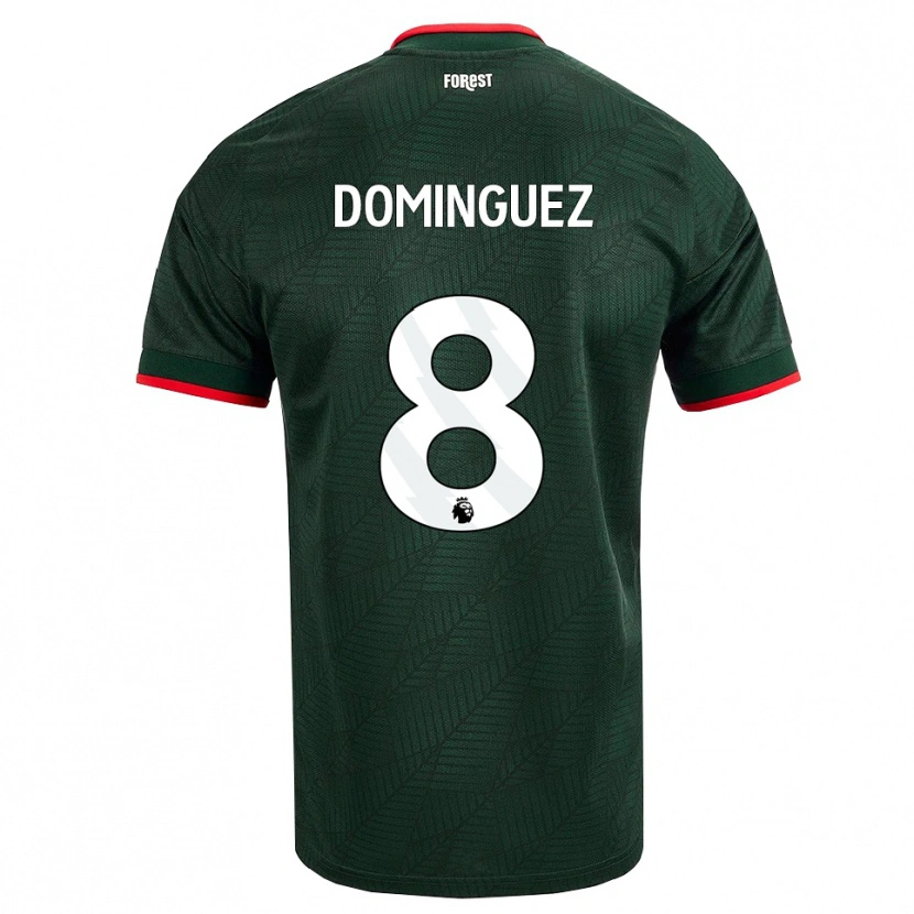 Danxen Niño Camiseta Nicolás Domínguez #8 Verdeoscuro Rojo 2ª Equipación 2026/27 La Camisa