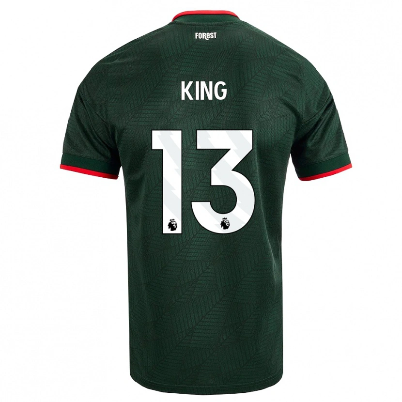 Danxen Niño Camiseta Leo King #13 Verdeoscuro Rojo 2ª Equipación 2026/27 La Camisa