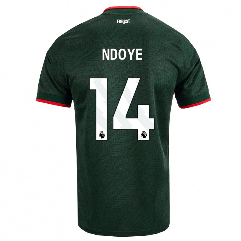 Danxen Niño Camiseta Dan Ndoye #14 Verdeoscuro Rojo 2ª Equipación 2026/27 La Camisa