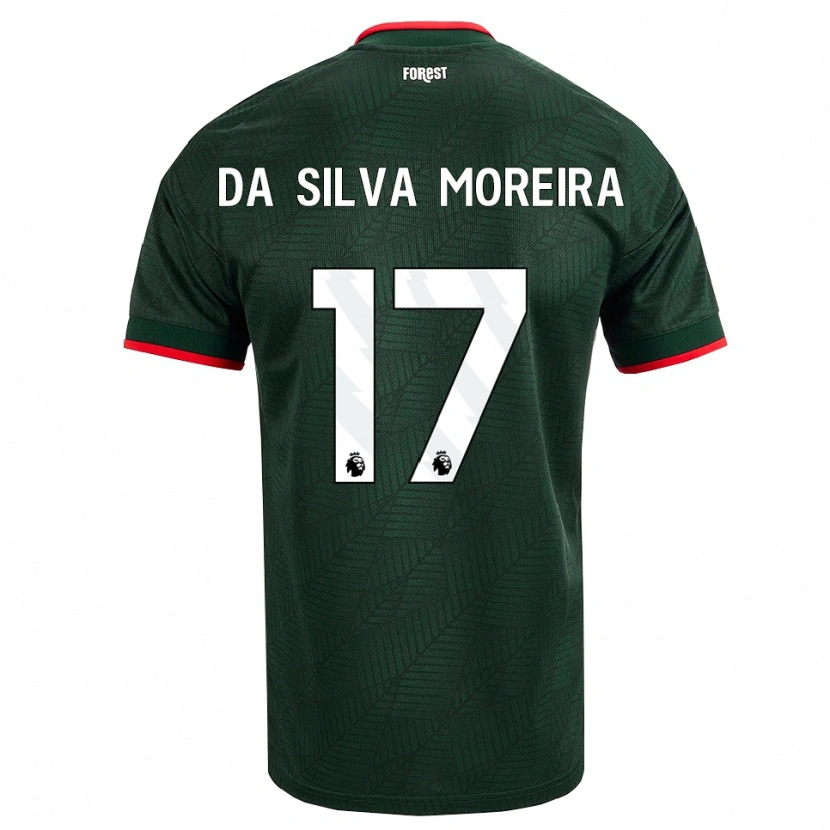 Danxen Niño Camiseta Eric Da Silva Moreira #17 Verdeoscuro Rojo 2ª Equipación 2026/27 La Camisa