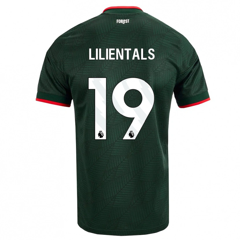 Danxen Niño Camiseta Matiss Lilientals #19 Verdeoscuro Rojo 2ª Equipación 2026/27 La Camisa