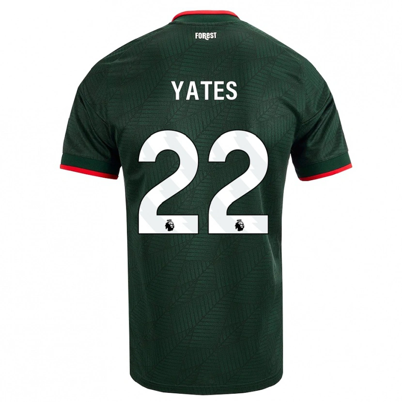 Danxen Niño Camiseta Ryan Yates #22 Verdeoscuro Rojo 2ª Equipación 2026/27 La Camisa