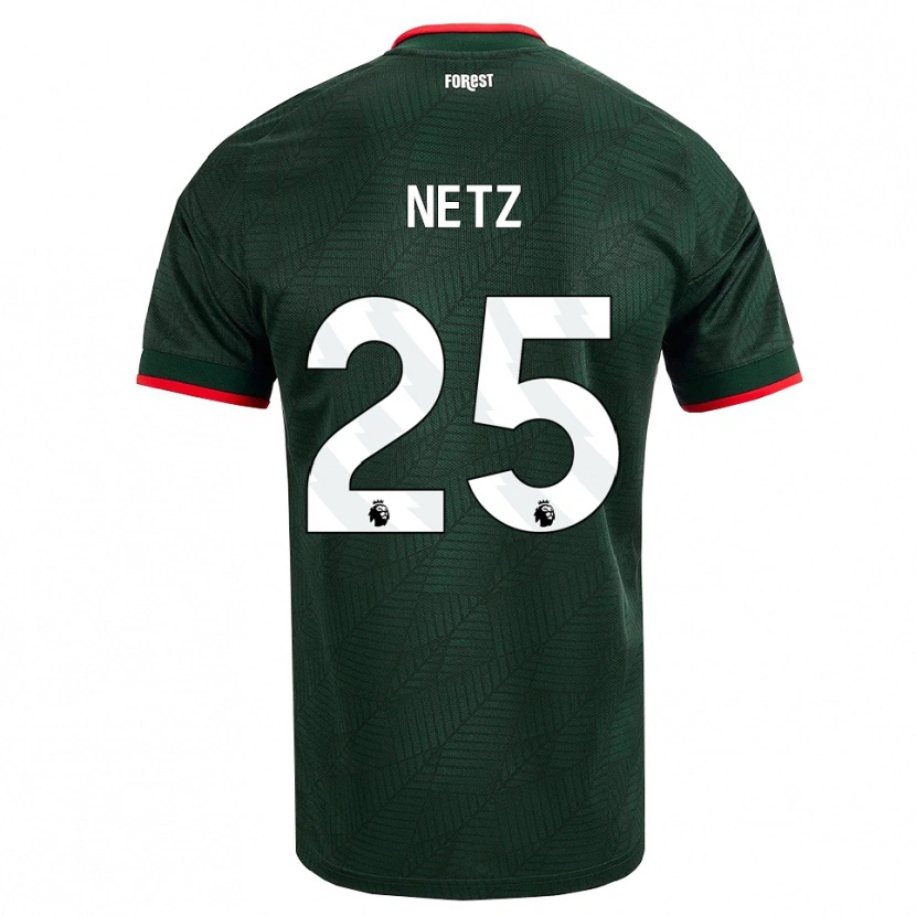 Danxen Niño Camiseta Luca Netz #25 Verdeoscuro Rojo 2ª Equipación 2026/27 La Camisa