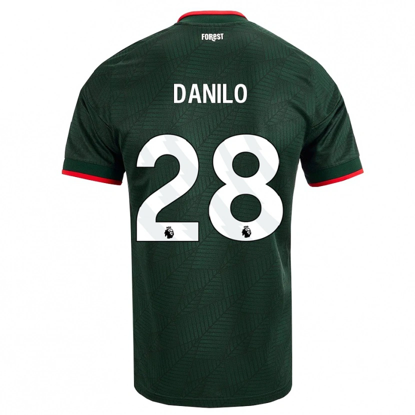 Danxen Niño Camiseta Danilo #28 Verdeoscuro Rojo 2ª Equipación 2026/27 La Camisa