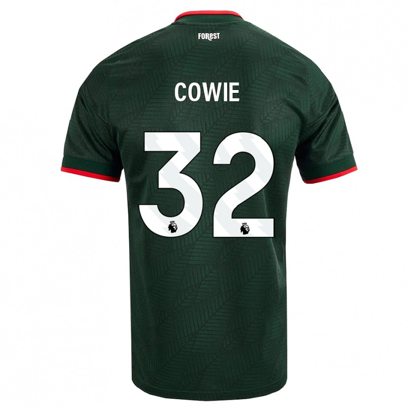 Danxen Niño Camiseta Abi Cowie #32 Verdeoscuro Rojo 2ª Equipación 2026/27 La Camisa