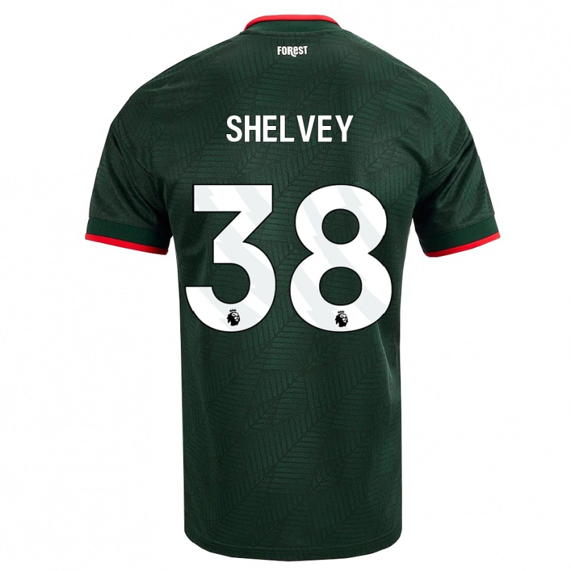 Danxen Niño Camiseta George Shelvey #38 Verdeoscuro Rojo 2ª Equipación 2026/27 La Camisa