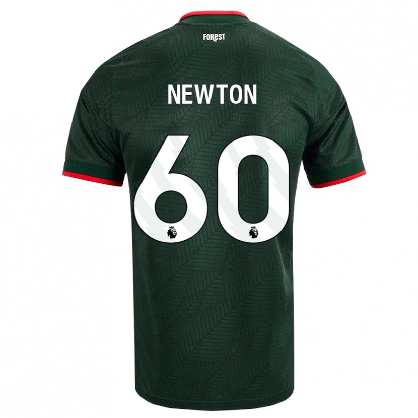 Danxen Niño Camiseta Jamie Newton #60 Verdeoscuro Rojo 2ª Equipación 2026/27 La Camisa