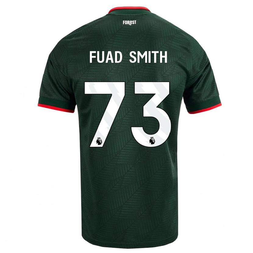 Danxen Niño Camiseta Fuad Smith #73 Verdeoscuro Rojo 2ª Equipación 2026/27 La Camisa