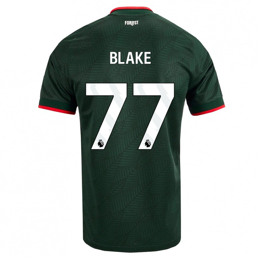 Danxen Niño Camiseta Zyan Blake #77 Verdeoscuro Rojo 2ª Equipación 2026/27 La Camisa