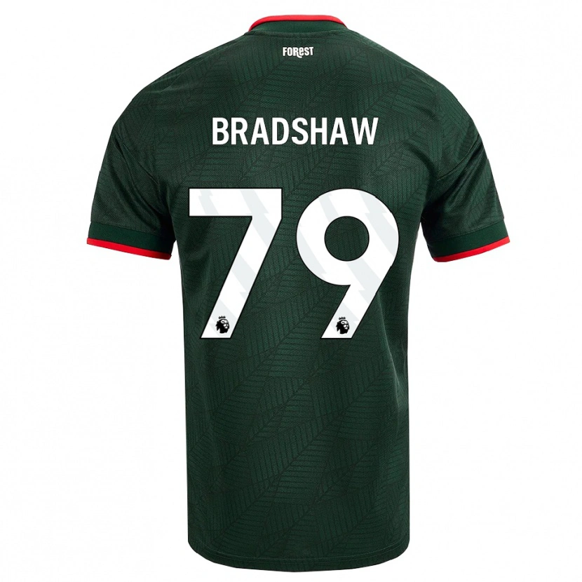 Danxen Niño Camiseta Alfie Bradshaw #79 Verdeoscuro Rojo 2ª Equipación 2026/27 La Camisa