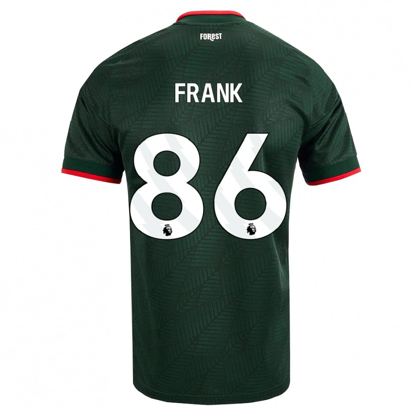 Danxen Niño Camiseta Frank Djamna #86 Verdeoscuro Rojo 2ª Equipación 2026/27 La Camisa