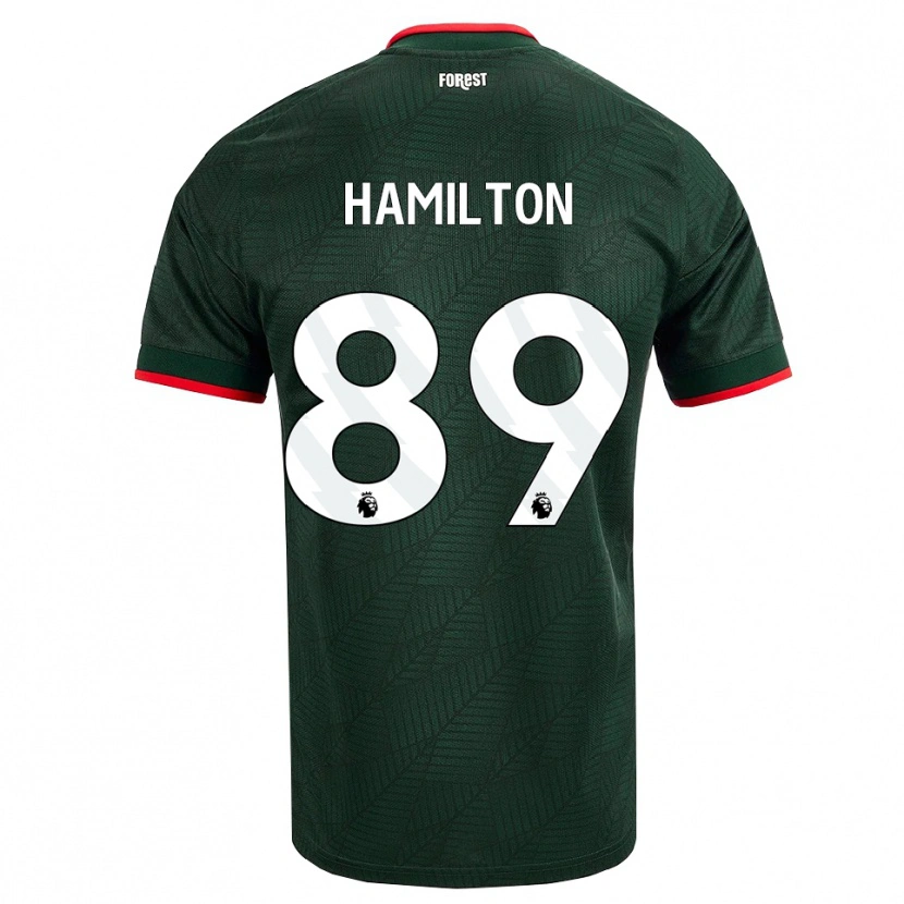 Danxen Niño Camiseta Scott Hamilton #89 Verdeoscuro Rojo 2ª Equipación 2026/27 La Camisa